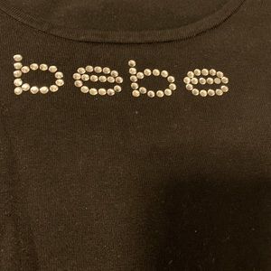 Black Bebe 3/4 length sleeve, sweater size medium